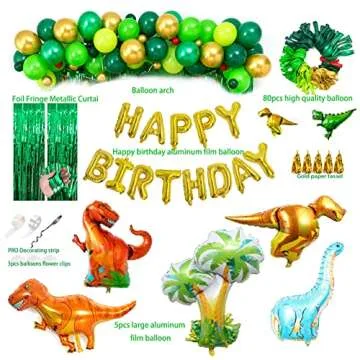 LFVIK Dinosaur Party Decorations for Kids Birthdays