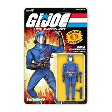Super7 G.I. Joe Reaction+ Wave 01 - Cobra Commander (Cartoon) Action Figure