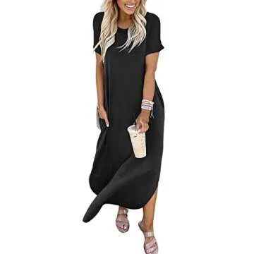 ANRABESS Women's Summer Casual T-Shirt Dress for All Occasions