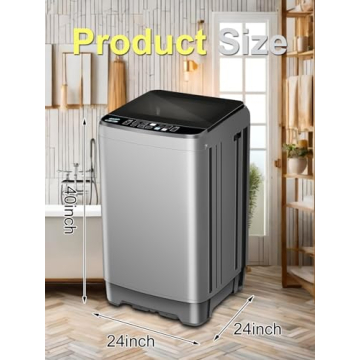 Compact 25 lbs Automatic Washing Machine Ideal for Small Spaces