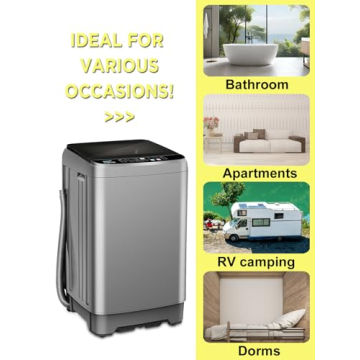Compact 25 lbs Automatic Washing Machine Ideal for Small Spaces