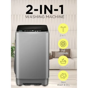 Compact 25 lbs Automatic Washing Machine Ideal for Small Spaces