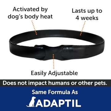 ThunderEase Calming Collar for Dogs - Drug-Free Anxiety Relief