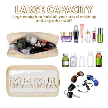 Iqimott Stylish Mama Bag - Women’s Chenille Makeup Pouch