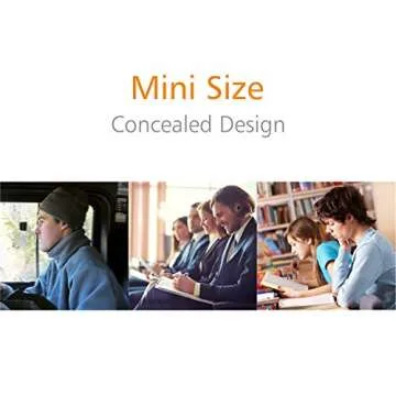 FOCUSPOWER F10 Mini Bluetooth Earbud Smallest Wireless Invisible Headphone with 6 Hour Playtime Car Headset with Mic for iPhone and Android Smart Phones(One Pcs)