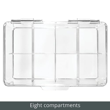 mDesign Clear Tea Bag Storage Container for Organizing Teas