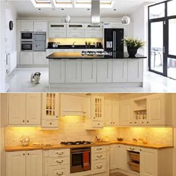 Amagle Motion Sensor Light Indoor, Closet Lights Motion Sensored, Battery Operated Cabinet Lights Strip, White Under Cabinet Lighting, Under Counter Lights for Kitchen, Led Strip Lights for Bedroom