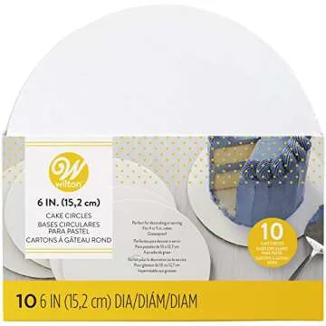 Wilton Performance Pans Aluminum Round Cake Pan, Small and Medium 4 Piece Set, 6 Inch (10 Pack)