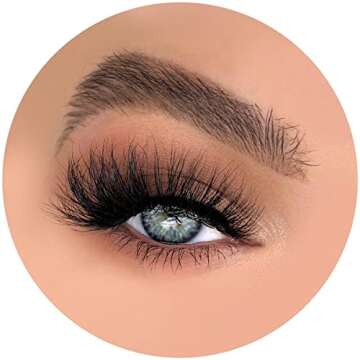 HEARTBREAKER by Lavaa Beauty | Long & Voluminous 3D Faux Mink Lashes | Fluffy & Lightweight Rounded Lash with Soft & Flexible Band | Handmade & Reusable
