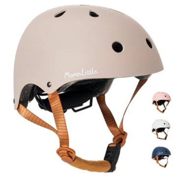 MomnLittle Kids Bike Helmet - CPSC Certified Toddler Protection with Quick Magnetic Buckle