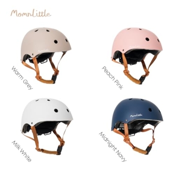 MomnLittle Kids Bike Helmet with Magnetic Buckle for Toddlers