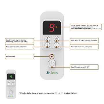 Heated Mattress Pad Queen Size Electric Mattress Pads Electric Bed Warmer Fit up to 21" with 11 Heat Settings Dual Controller 9 Hours Auto Shut Off