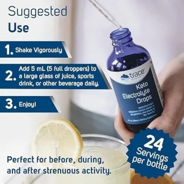 Trace Minerals Keto Electrolyte Drops for Balanced Hydration