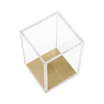 HBlife Rose Gold Acrylic Pen Holder Desk Organizer