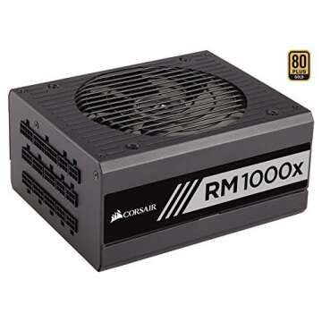 CORSAIR RMx Series, RM1000x, 1000 Watt, 80+ Gold , Fully Modular Power Supply (Renewed)