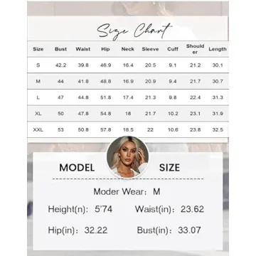 HOTOUCH Women's Button Down Casual Loose Fit Blouse Shirt