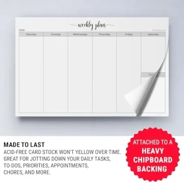 Premium Weekly Planning Notepad for Busy Lives