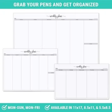 Premium Weekly Planning Notepad for Busy Lives
