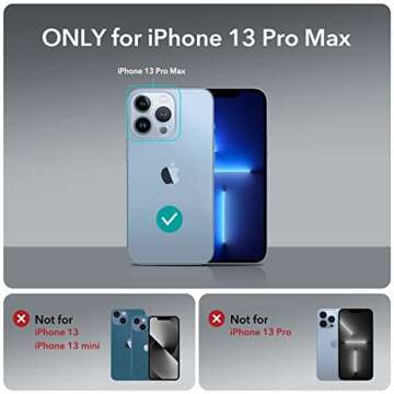 ESR Air Armor Magnetic Case with HaloLock Compatible with iPhone 13 Pro Max Case, Compatible with Ma...