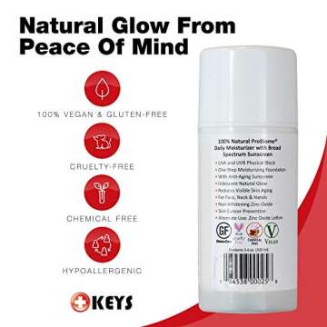 Keys Moisturizer with Sunscreen 3.4oz - Daily Skin Protection