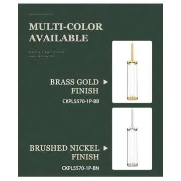 Cargifak Modern LED Pendant Lights - Set of 2 with Adjustable Light