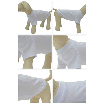 Lovelonglong Soft Cotton Dog T-Shirts for All Breeds