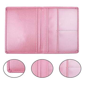 Durable PU Leather Car Registration Holder - Document Organizer