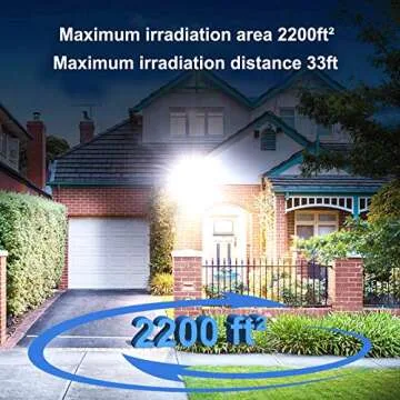 Kekeou 100W LED Flood Light (2 Pack), Outdoor Stadium Flood Lights, 11000lm 6500K IP67 Waterproof for Garden, Lawn, Farm, Stadium