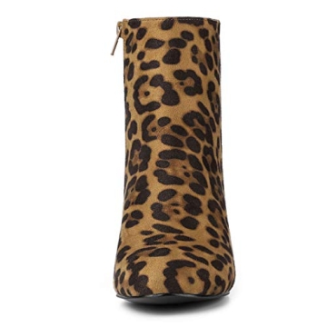 Allegra K Christmas Leopard Ankle Boots for Stylish Comfort