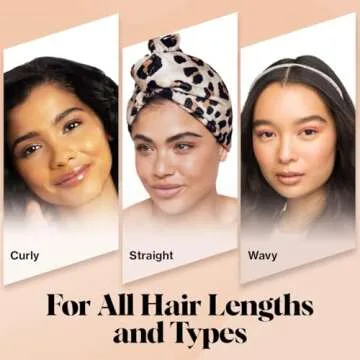 Kitsch Microfiber Hair Towel Wrap - Quick Dry, Super Absorbent