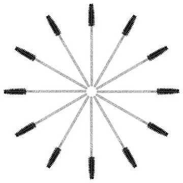 tifanso 200PCS Spoolie Eyelash Brush - Disposable Mascara Brush Wand for Lashes, Eyebrow Eyelash Ext...