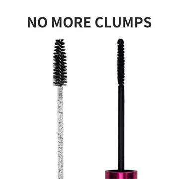 tifanso 200PCS Spoolie Eyelash Brush - Disposable Mascara Brush Wand for Lashes, Eyebrow Eyelash Extension Supplies (Black)