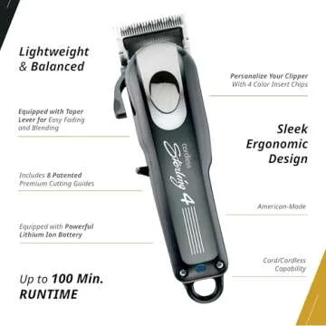 Wahl Sterling 4 Cordless Clipper with 100-Minute Runtime