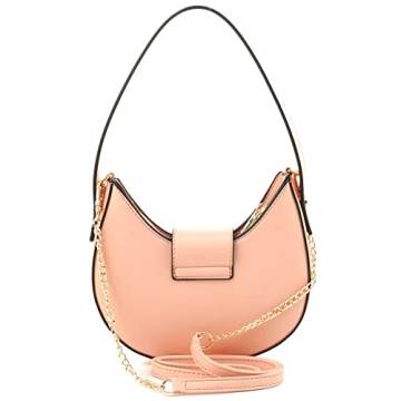 Trendeology Classy Vegan Leather Round Clutch Purse