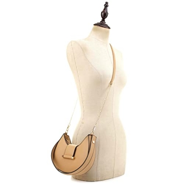 Trendeology Classy Vegan Leather Round Clutch Purse