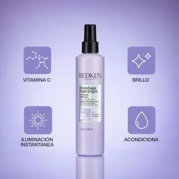 Redken Blondage High Bright Pre Treatment | Brightens and Lightens Color-Treated and Natural Blonde Hair Instantly | Infused with Vitamin C