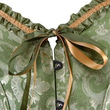 Zhitunemi Floral Corset Top for Women - Plus Size Lingerie