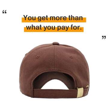 KB-LOW BRN Classic Cotton Dad Hat Adjustable Plain Cap. Polo Style Low Profile (Unstructured) (Classic) Brown Adjustable