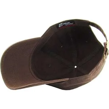 KB-LOW BRN Classic Cotton Dad Hat Adjustable Plain Cap. Polo Style Low Profile (Unstructured) (Classic) Brown Adjustable