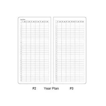 xingtingyu Undated Pocket Weekly Planner Schedule Organizer Agenda Year Month Week Plan A6 Notebook (A6 undated Planner Gray),Small
