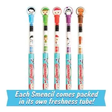 Scentco Holiday Smencils (2 Pack) - HB #2 Scented Fun Pencils, 5 Count - Stocking Stuffer, Gifts for Kids, School Supplies, Party Favors, Classroom Rewards
