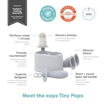 ezpz Tiny Pops - Baby Popsicle Mold Set