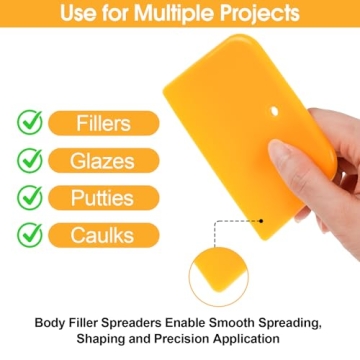 PEASUG Body Filler Spreader | 9-Pack Reusable Tool Set