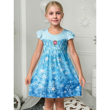 Buy LQSZ Girls Nightgown Flutter Sleeves for Your Princess