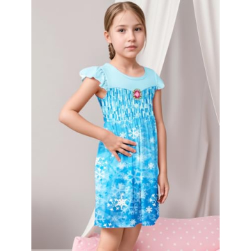 Buy LQSZ Girls Nightgown Flutter Sleeves for Your Princess