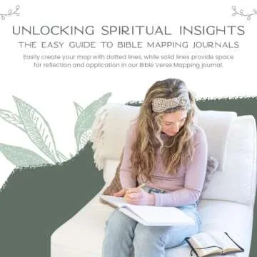 Graceful By Design Linen Bible Verse Mapping Journal - Premium Bible Study Journaling Kit - Christian Gift for Women (Soft Pink)