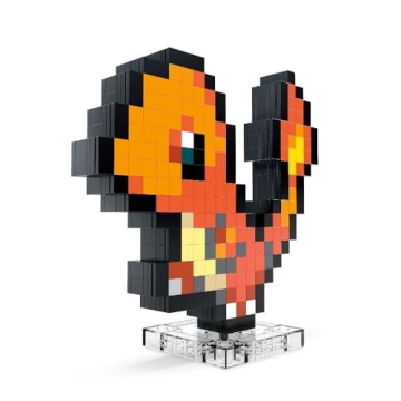 Buildable Charmander Figure - Retro Art for Collectors