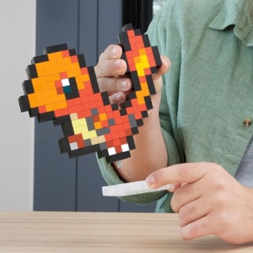 Buildable Charmander Figure - Retro Art for Collectors
