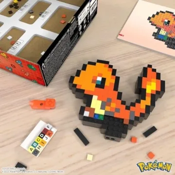 Buildable Charmander Figure - Retro Art for Collectors