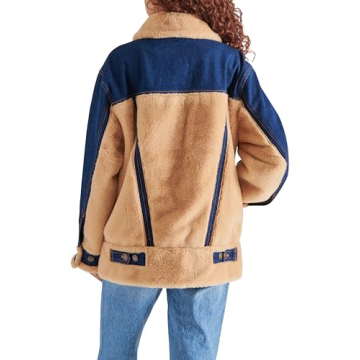 Steve Madden Women's Winona Denim & Faux Fur Trim Jacket